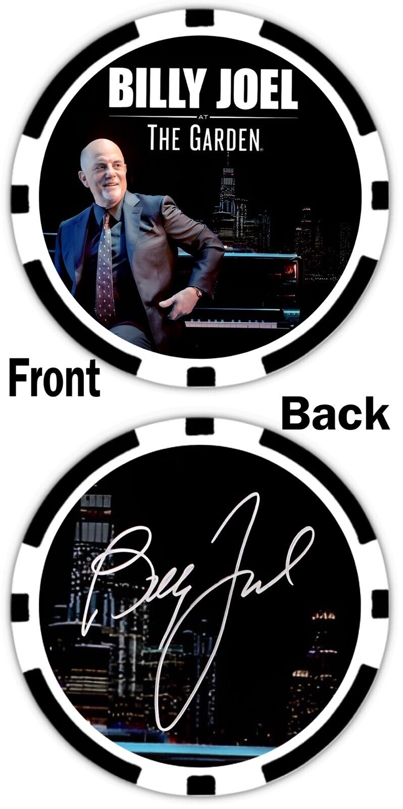 BILLY JOEL at THE GARDEN - COMMEMORATIVE POKER CHIP - **SIGNED**