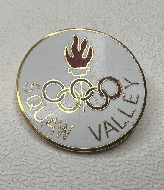 VINTAGE Squaw Valley 1979 Olympics Ski Lapel Hat Cap Pin