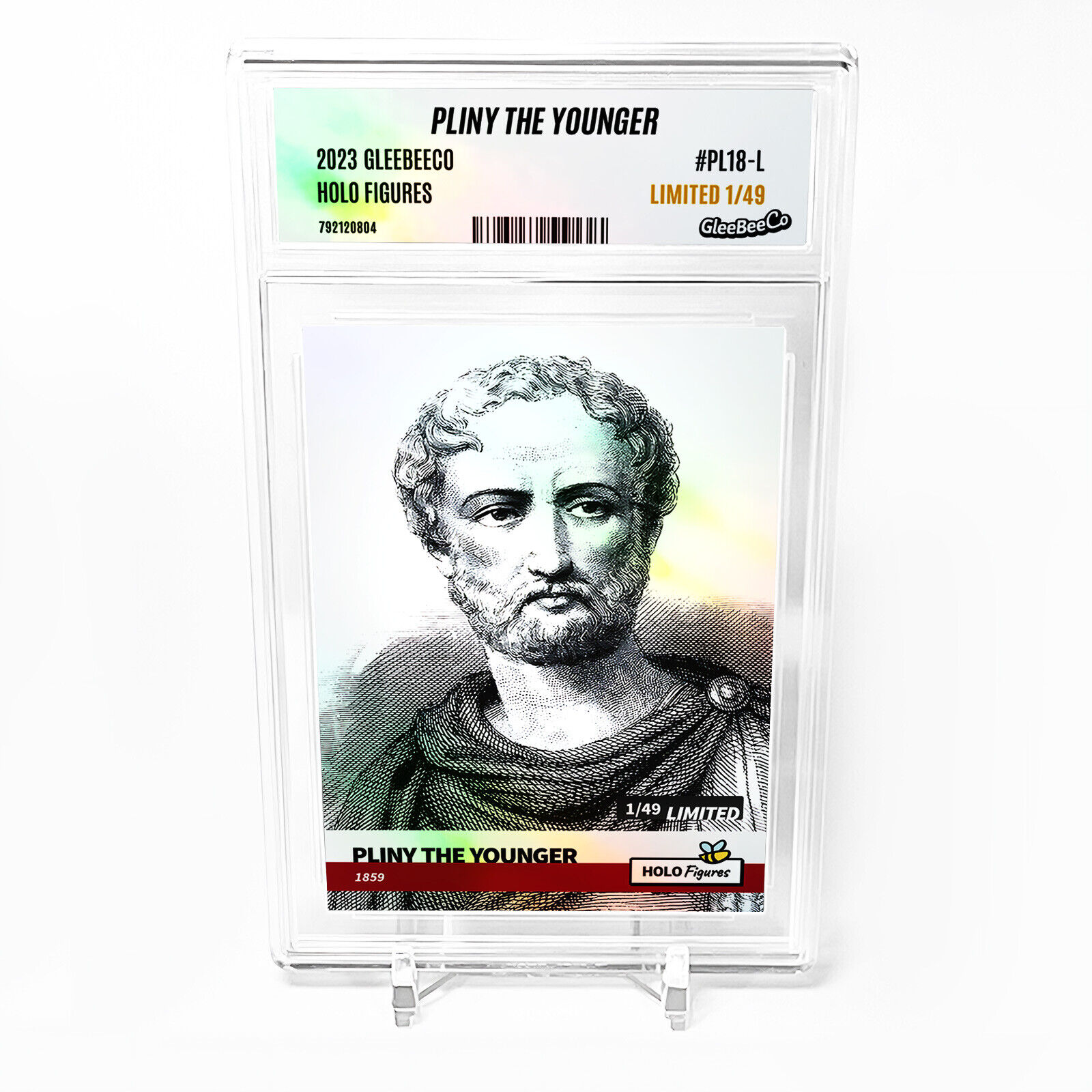 PLINY THE YOUNGER 1859 Card 2023 GleeBeeCo Holo Figures #PL18-L /49