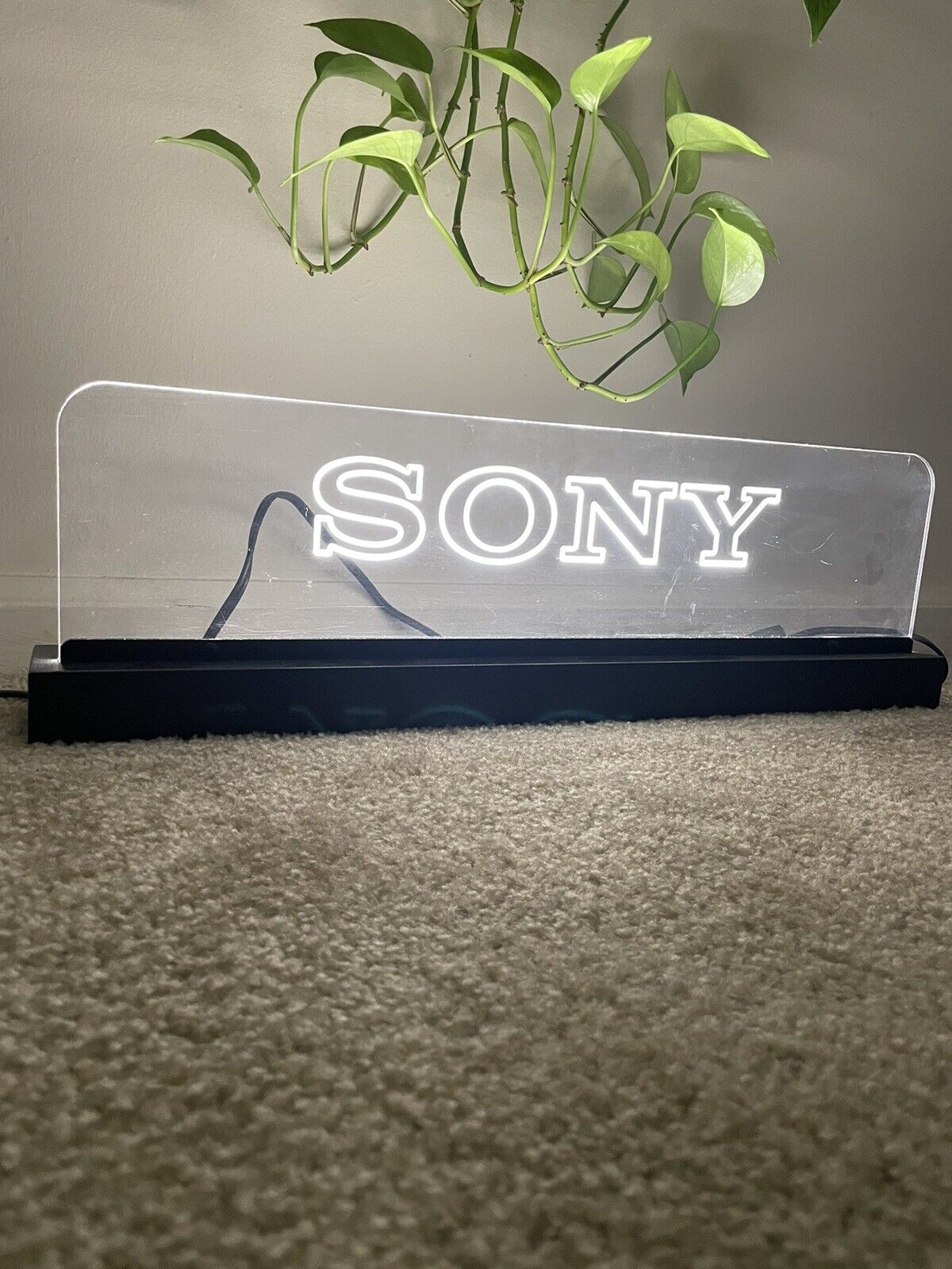 Vintage SONY PRO AUTHORIZED DEALER 1990's Rare Collector WORKING LIGHTED SIGN