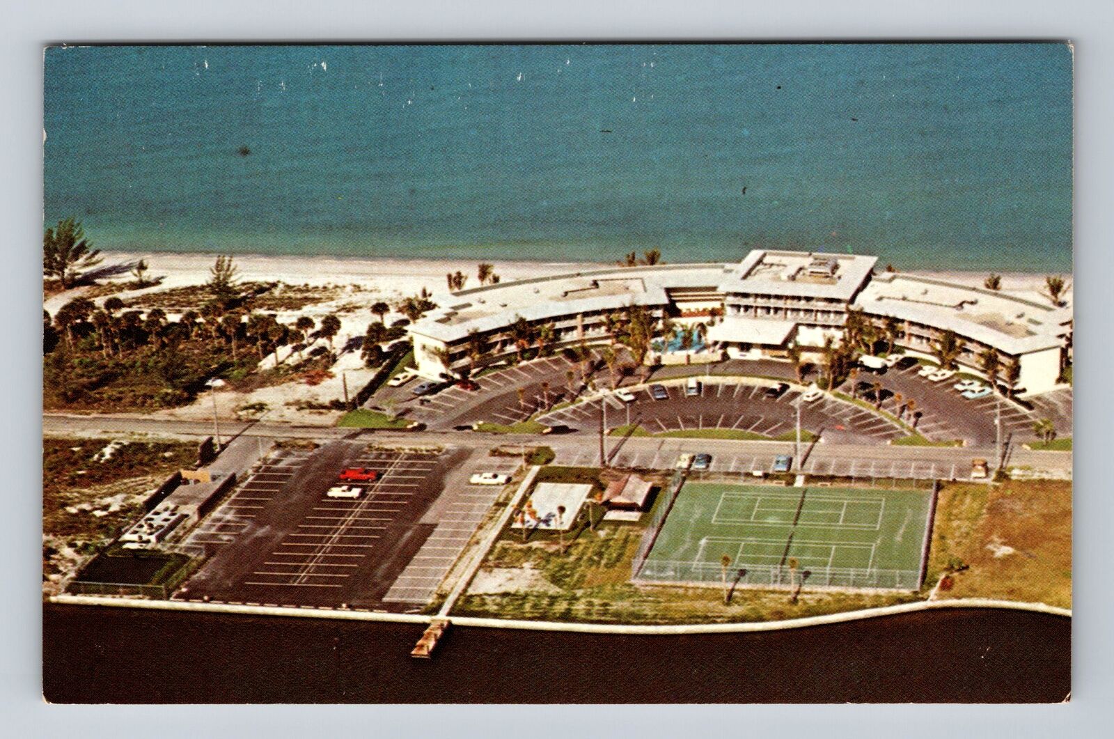 Naples FL-Florida, La Playa Motor Inn, Vanderbilt Beach Vintage Postcard
