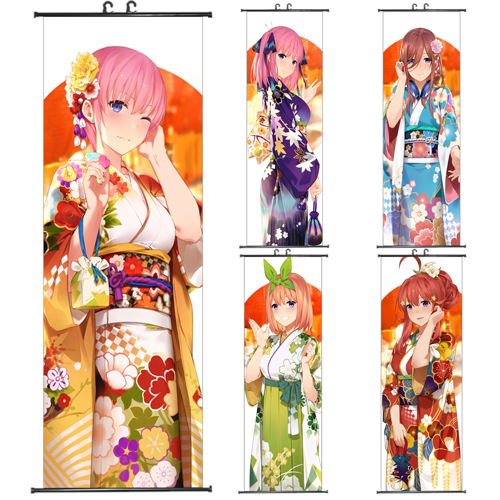 Anime Poster The Quintessential Quintuplets 5 Sisters Poster Wall Scroll Poster