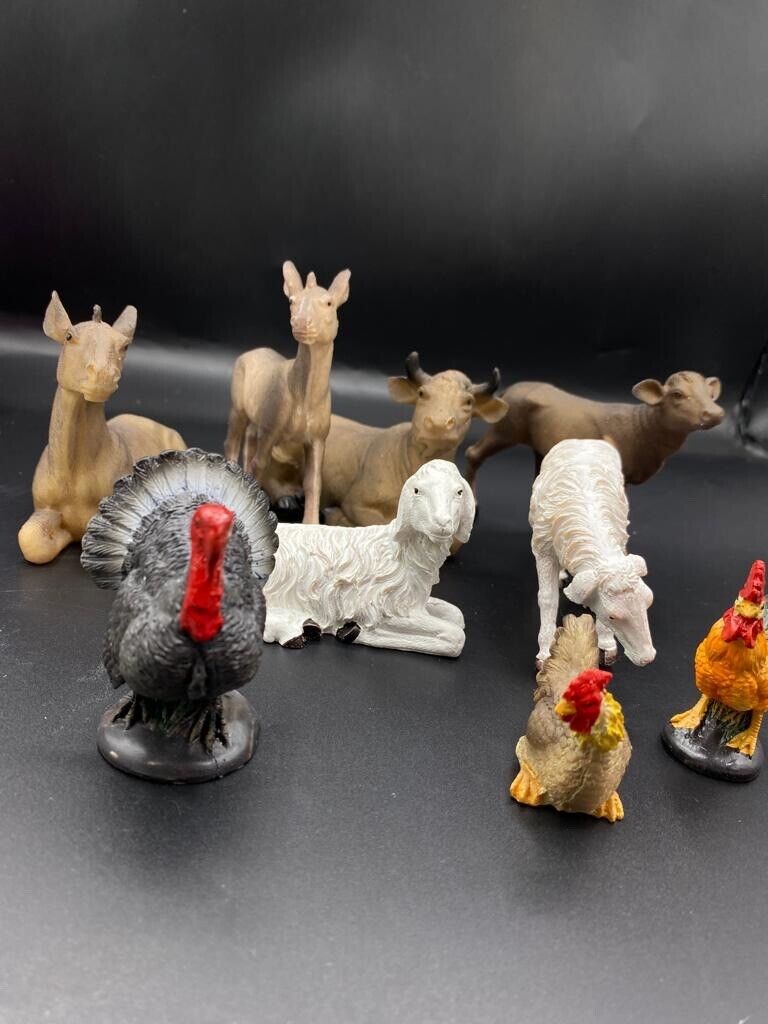Animal Figurines Nativity Scene Set/11 Animales para Pesebre Nacimiento
