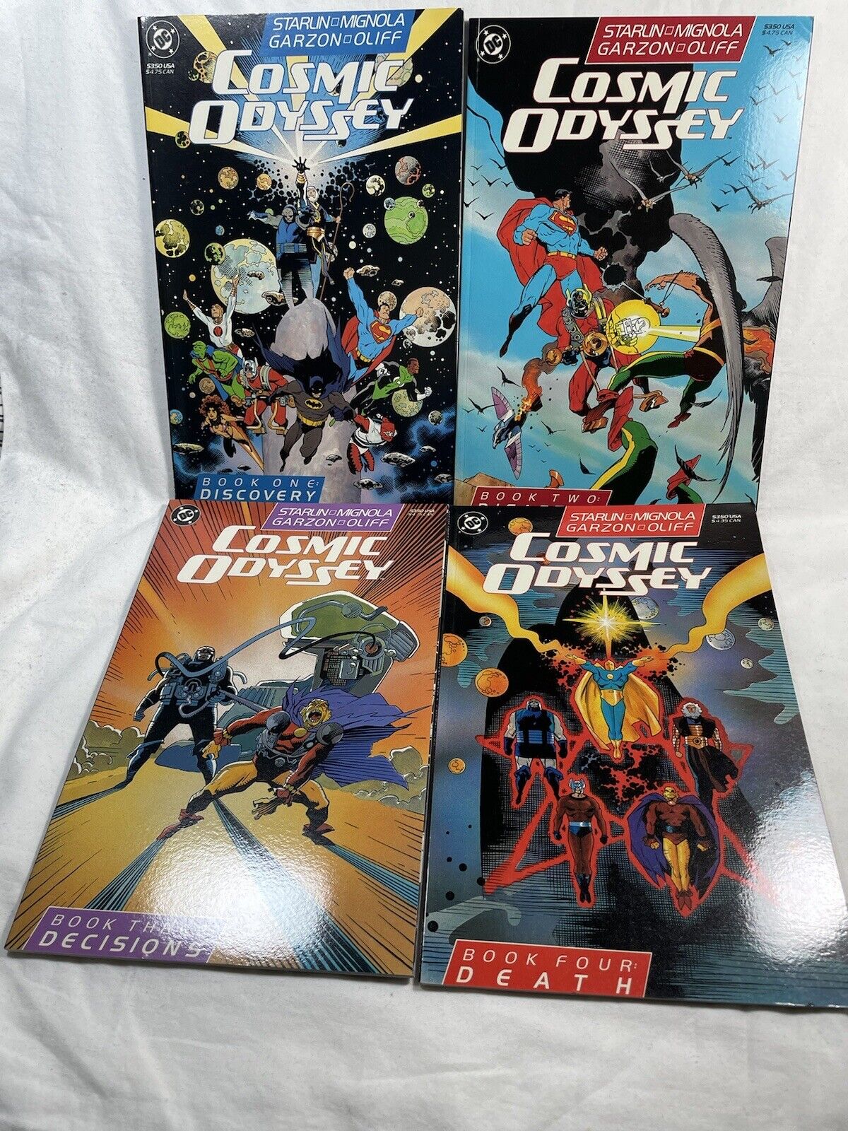 COSMIC ODYSSEY #1-4 (1988) DC Comics Complete Series MIKE MIGNOLA - UNREAD