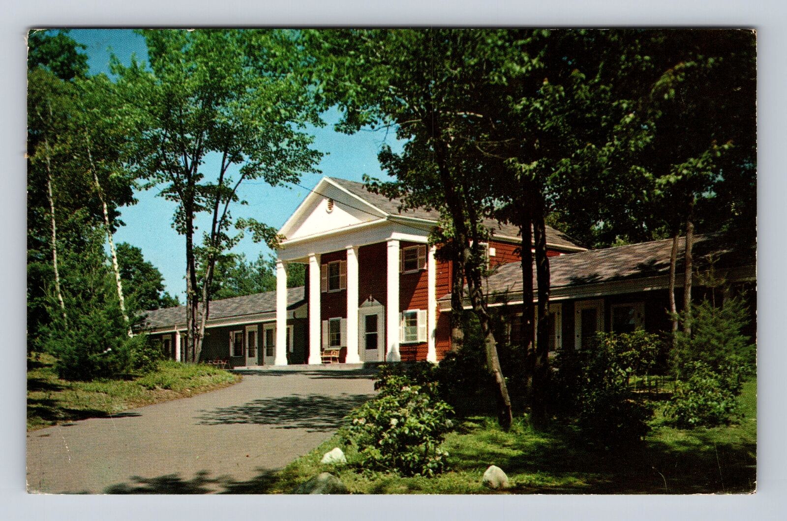 Foxboro MA-Massachusetts, Red Fox Motel, Advertising, Vintage Souvenir Postcard