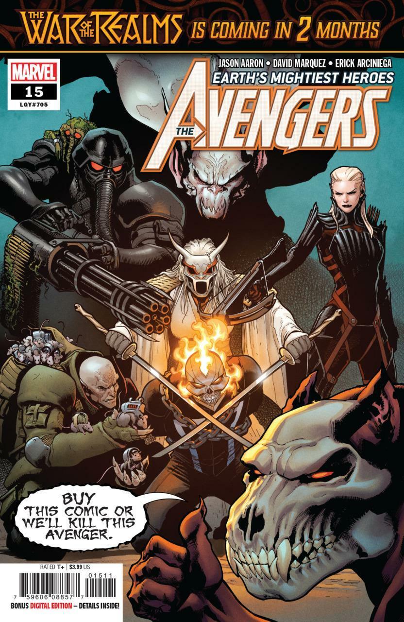 Avengers #15A / 705, NM 9.4, 1st Print, 2019