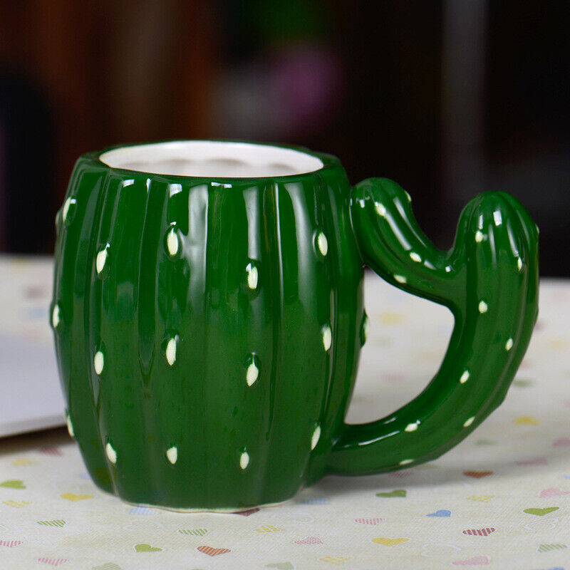 Green Cactus 3D SHAPED COFFEE MUG CUP NEW IN GIFT BOX