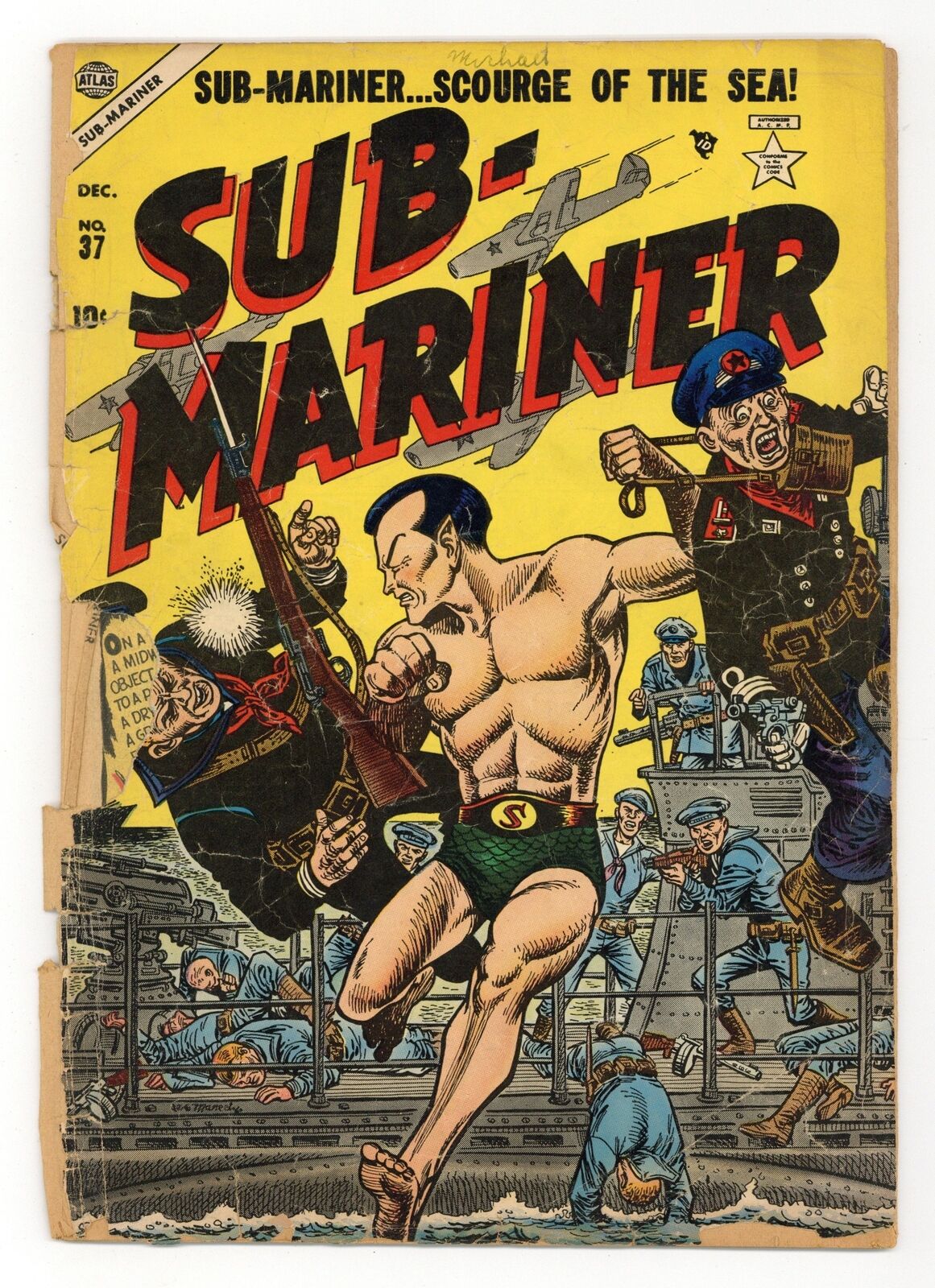 Sub-Mariner Comics #37 PR 0.5 1954