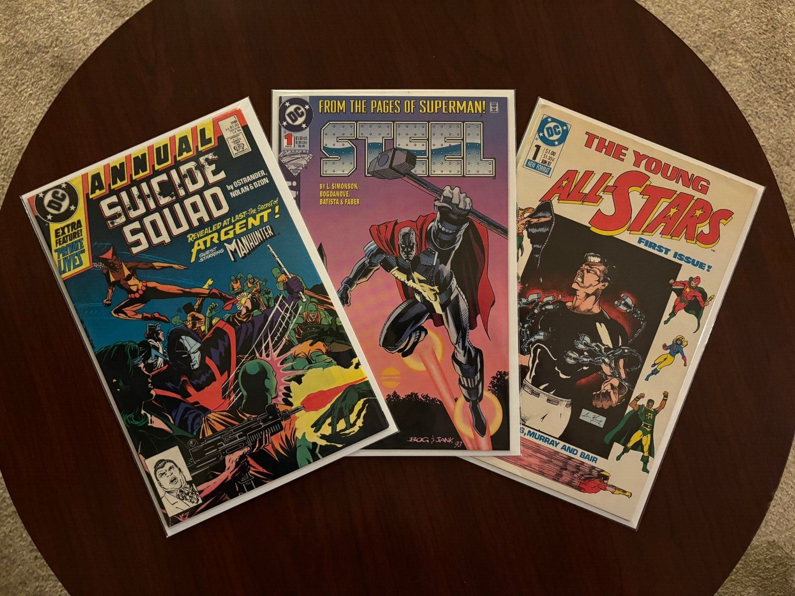 (Lot of 3 #1 DC Comics) Suicide Squad Annual #1 Steel #1 & Young All-Stars #1