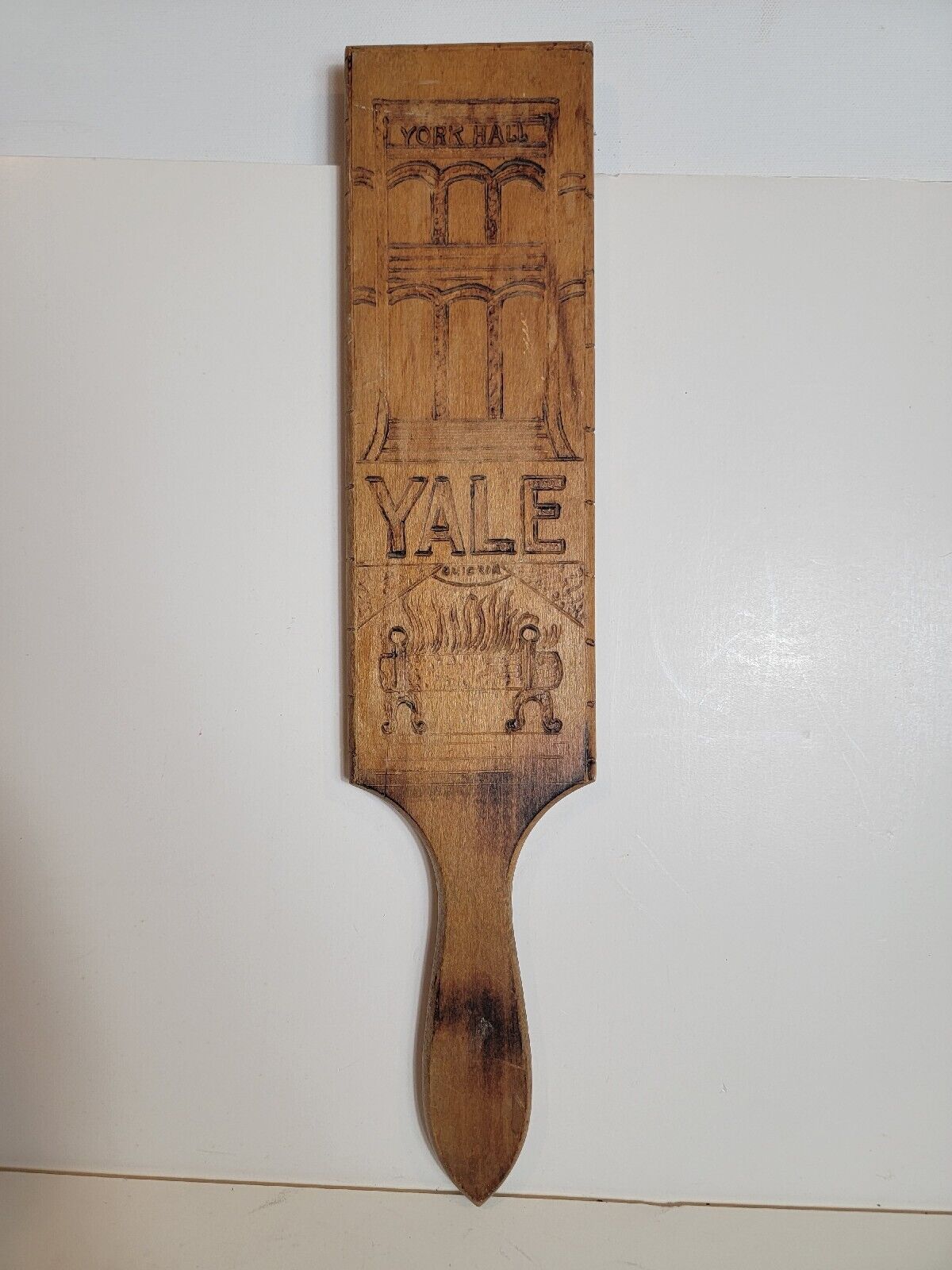 Yale Vintage Greek Fraternity Paddle NCAA HOF Howard Hobson Rare 1950s Frat