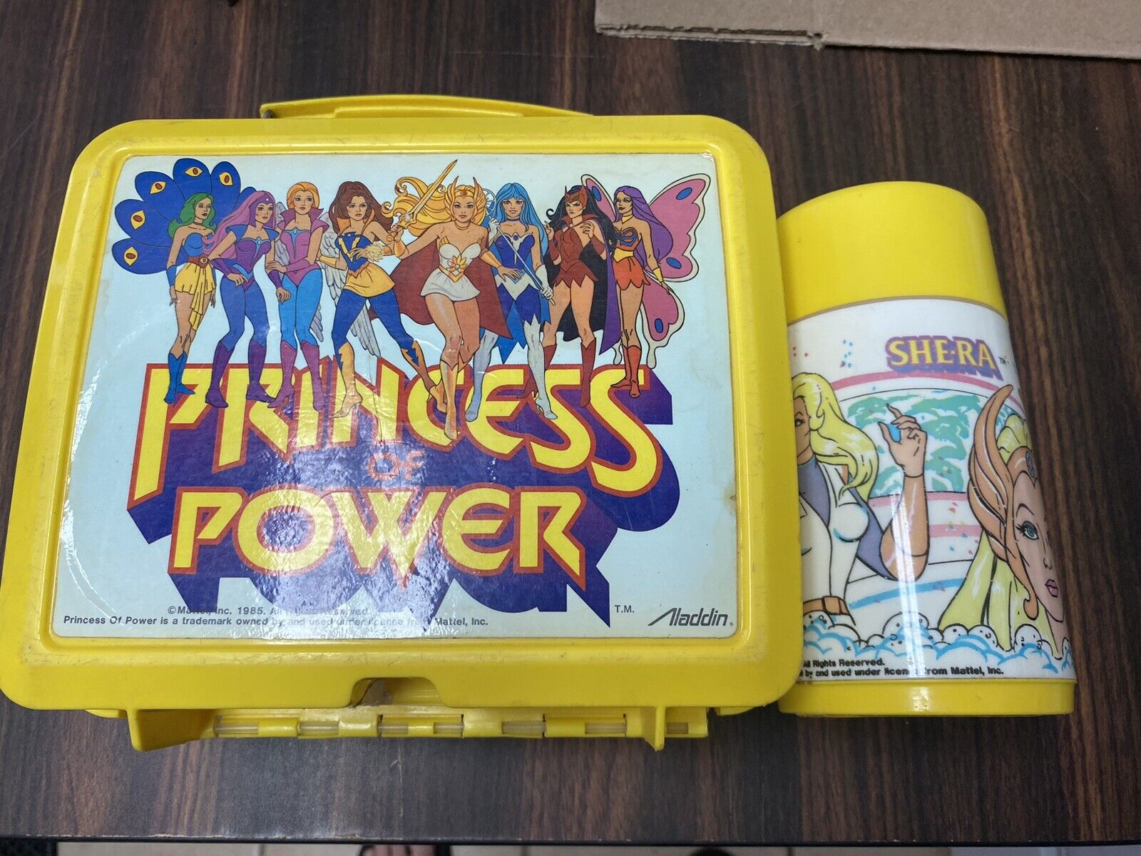Vintage She Ra Princess of Power Lunchbox and Thermos Aladdin 1985 All Original
