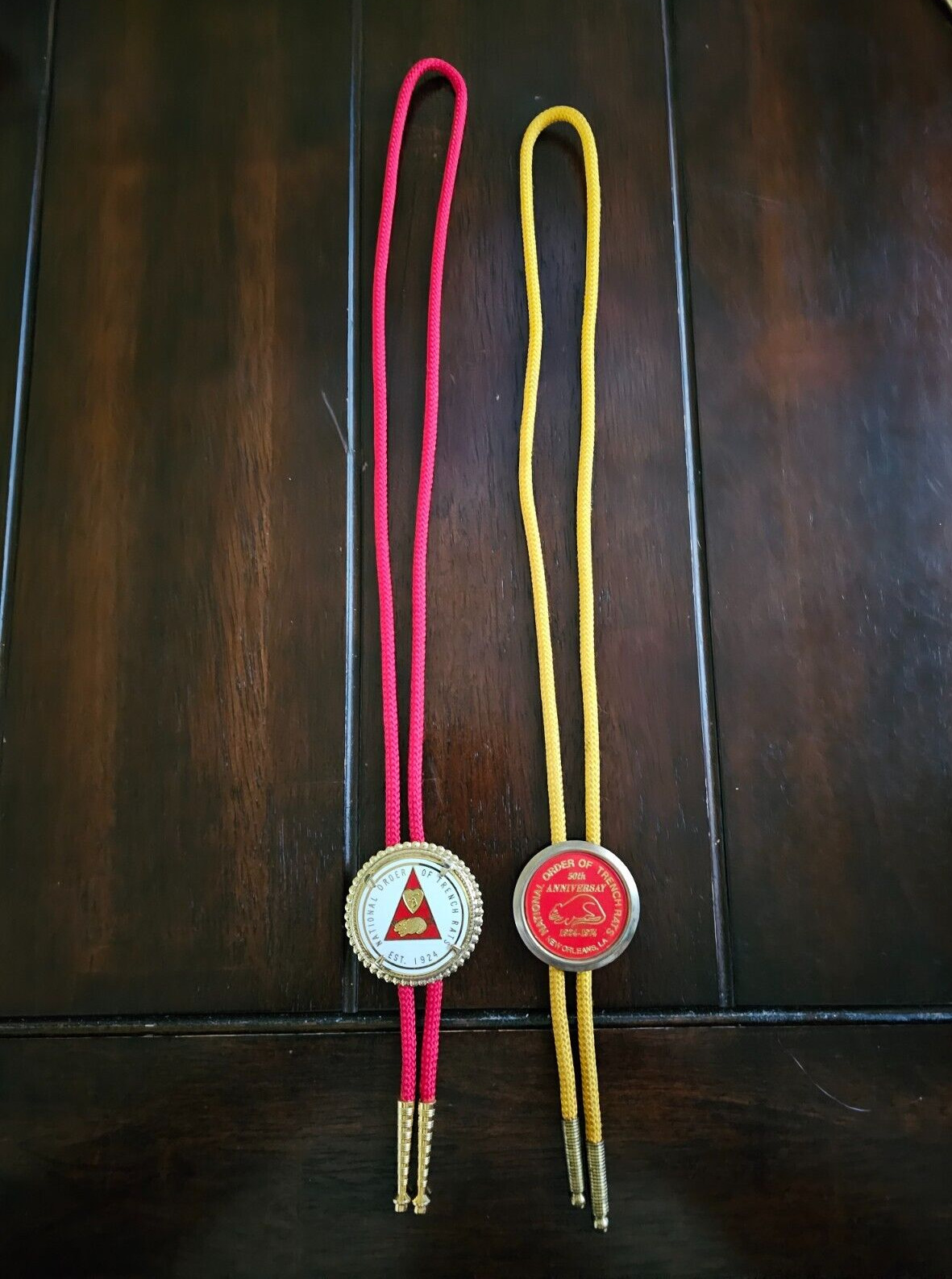National Order of Trench Rats NOTR Bolo Ties 50th Anniversary DAV Auxiliary