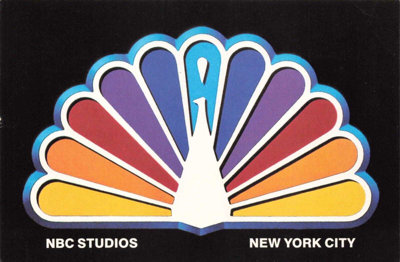 Postcard New York City NBC Television Studio Tour Peacock Logo TV Shows