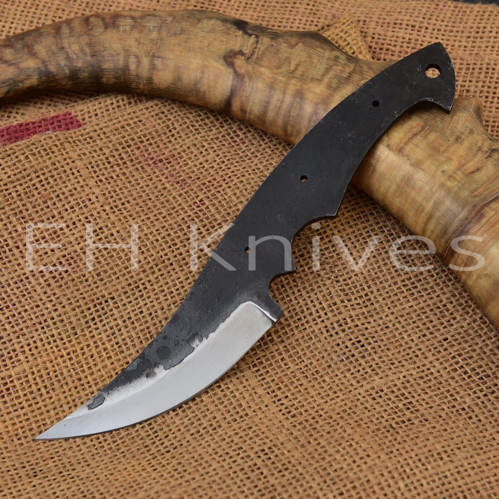 8 INCH CUSTOM FORGED 1095 CARBON STEEL HUNTING SKINNING BLANK BLADE KNIFE 230