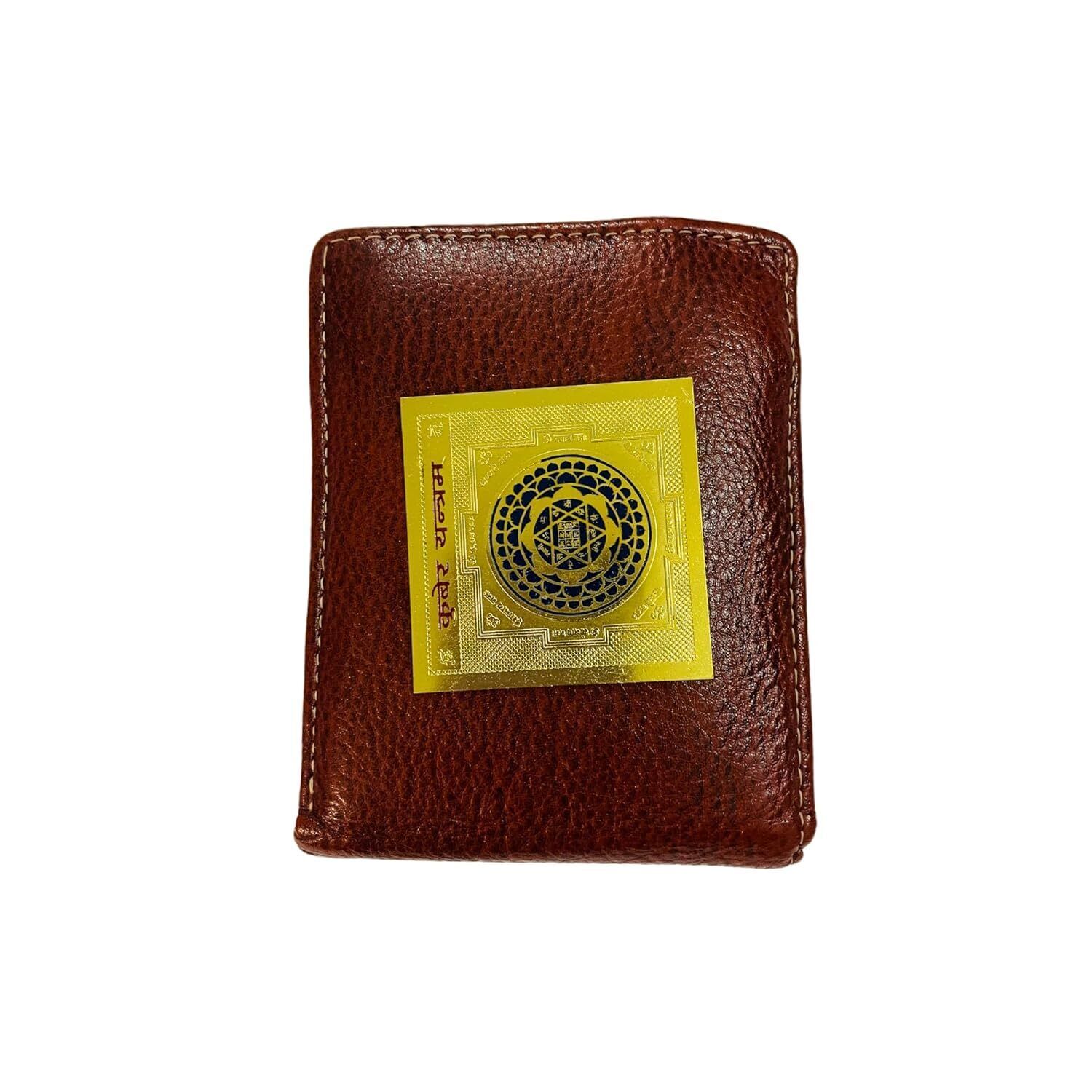 laxmi kuber Yantra Original Brass for Wallet, for Wealth and Home