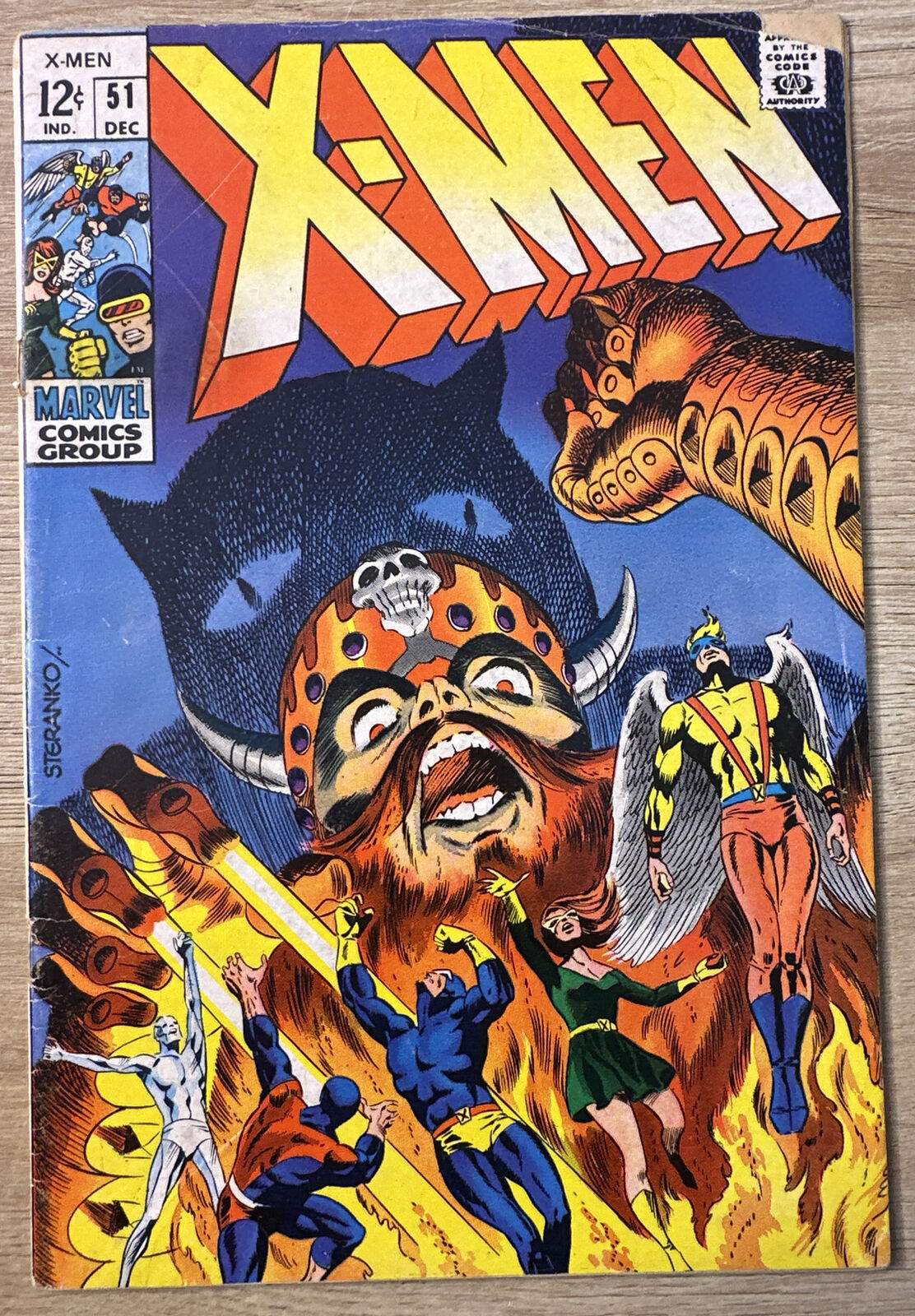 X-MEN #51   1ST APPEARANCE OF ERIK THE RED (CAMEO) 1968