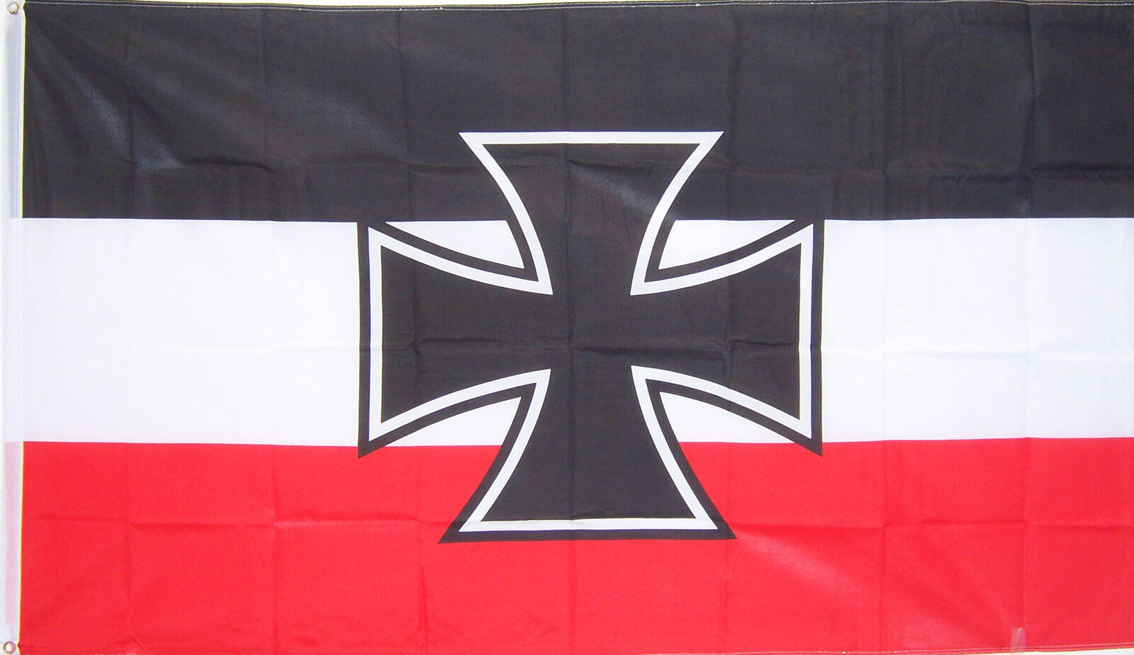 NEW 3ftx5ft GERMAN NAVY JACK IRON CROSS FLAG DOUBLE SIDED better quality 