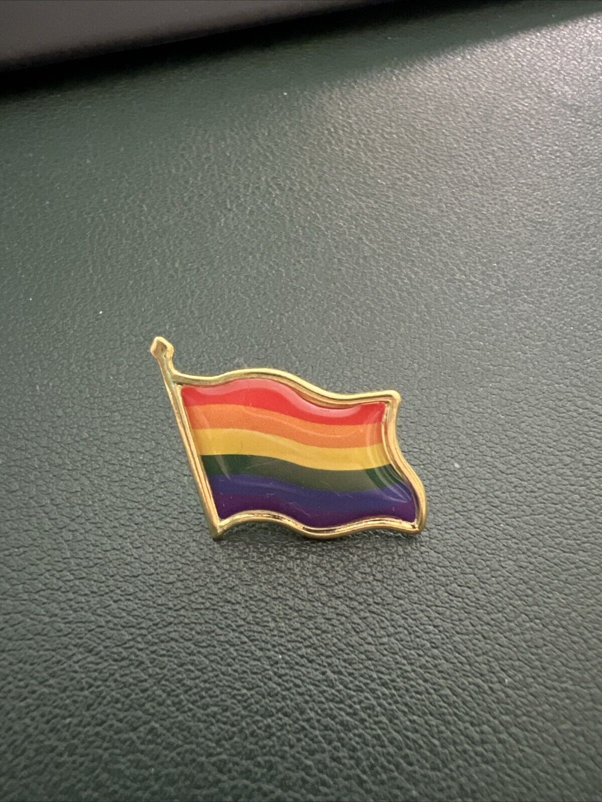 Wavy Flag 6 Color Wide Rainbow Enamel Lapel Pin Gay Pride LGTBQ New 15 Pieces