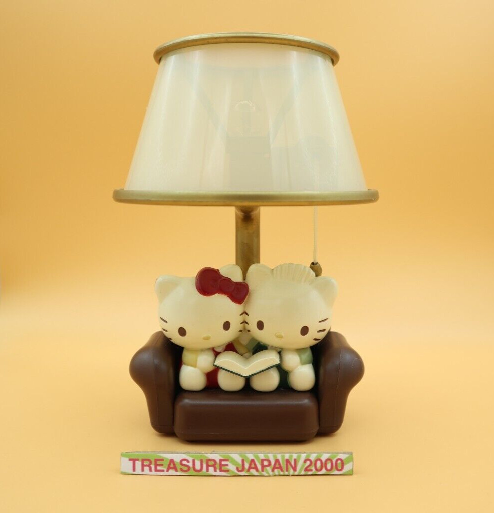 Vintage Sanrio Hello Kitty & Daniel Brown Sofa Light Y2K 2005 Rare Japan Mint
