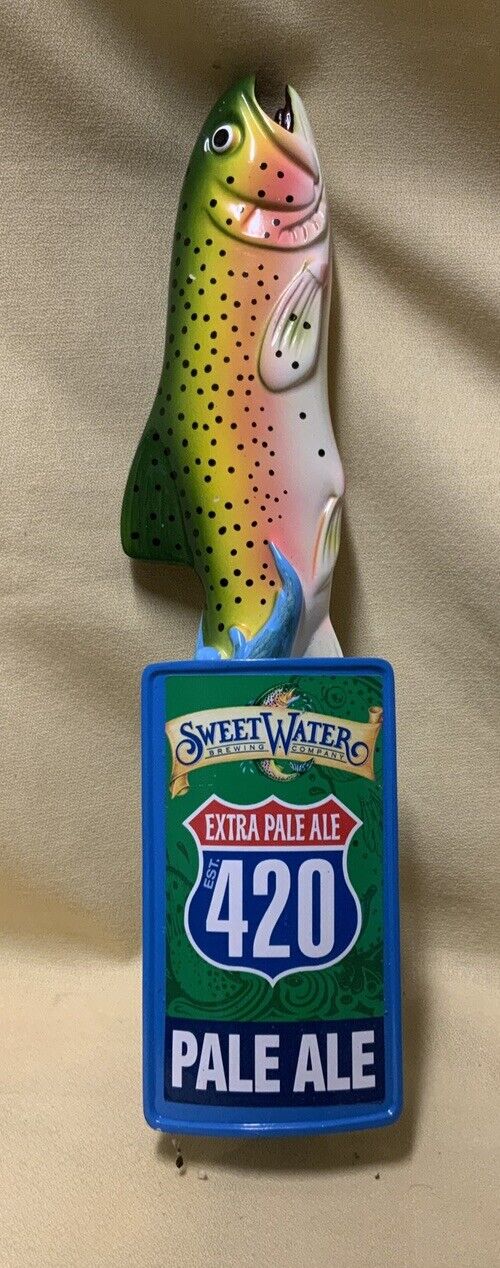 Rainbow Trout Sweetwater Tap Handle 12”x 2.5”   NEW Excellent Condition