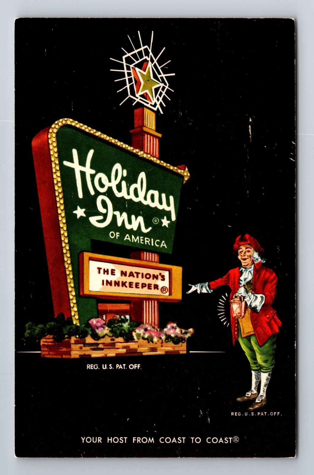 Denver CO-Colorado, Holiday Inn, Advertising, Antique, Vintage Souvenir Postcard