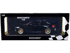 2020 BMW M2 CS Black Metallic with Carbon Top and Gold Wheels 1/18 Diecast Model picture