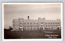 L'Anse MI-Michigan, RPPC High School, Real Photo Vintage Postcard picture