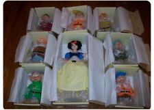 Official Disney Snow White Seven Dwarves Limited Edition Porcelain Dolls picture