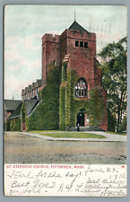 St. Stephens Church Parish Pittsfield Mass Undivided Back Vintage Postcard c1910 picture