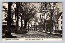 Hanover NH-New Hampshire, North Main Street, Antique, Vintage Souvenir Postcard picture