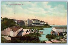 1915 The Hotels & Restaurant Building Seaside Block Island Rhode Island Postcard picture