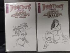 2 ORIGINAL DEJAH THORIS SKETCH COVER ART DRAWINGS NOT A PRINT PRICED TO SELL picture
