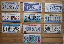Variety of 10 expired 2013 Mixed State craft condition License Plate  XKC 8297 picture