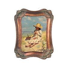 5x7 Inch Vintage Picture Frame Antique Bronze Ornate Photo Frame With Floral ... picture