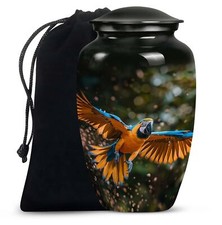 Parrot Large Urn Unique Adult Female Ashes Elegant and Durable Memorial Containe picture