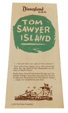 Vintage 1957 Disneyland Tom Sawyer Island Tri-Fold Brochure- Map-Rare 1st Ed picture