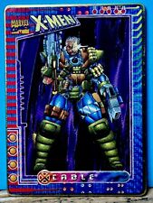 RARE X-Men MARVEL METAL CARD Cable  /12000 SSP - GOLD 90’s Metal picture