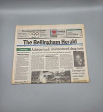 Vintage 1988 The Bellingham Herald WA Newspaper Seoul Olympics Steroid Scandal picture