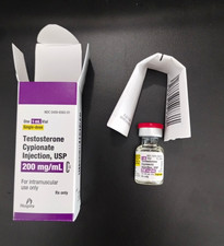 2 bottles Booster Testosterone Cyp. Injection. 200mg/mL 1mL Single-Dose Vial Box picture