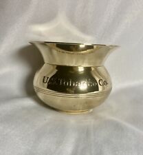 Vintage Brass U.S. Tobacco Co. Spittoon Height 3.25” Width 4.25” picture