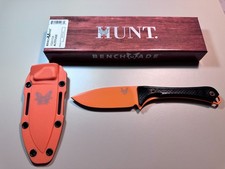 Benchmade 15201 Altitude Fixed Blade Knife Orange Cerakote w/ CF picture