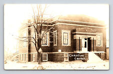 RPPC Unknwon Christian Church Real Photo Postcard picture
