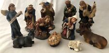 Vintage Dicksons Nativity Full 11 Piece Set - Resin Figures 4-1/2