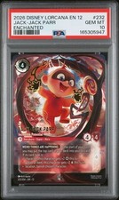 PSA 10 GEM MT 2026 DISNEY LORCANA ENCHANTED JACK-JACK PARR INCREDIBLE POTENTIAL picture