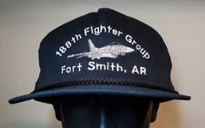 RARE Vintage 188th Fighter Group Trucker Hat Fort Smith Arkansas Cap US Military picture