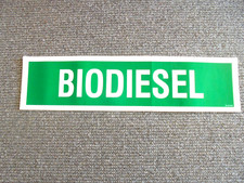 Vintage Unused Biodiesel Pump or Tank Sticker picture