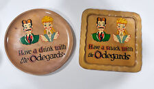 VTG MCM Novelty Souvenir Wood Drink & Snack Serving Trays - The Odegards picture