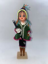 Peruvian Thread Dolls Folk Art Handmade Colorful Traditional Dress  picture