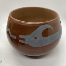 Vintage Sandy Naranjo, Pueblo Clay Pottery Vase Serpent Pot Etched picture