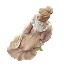 Homco Courtney's Dream Victorian Lady Hat 1439 Porcelain Figurine Home Interiors picture